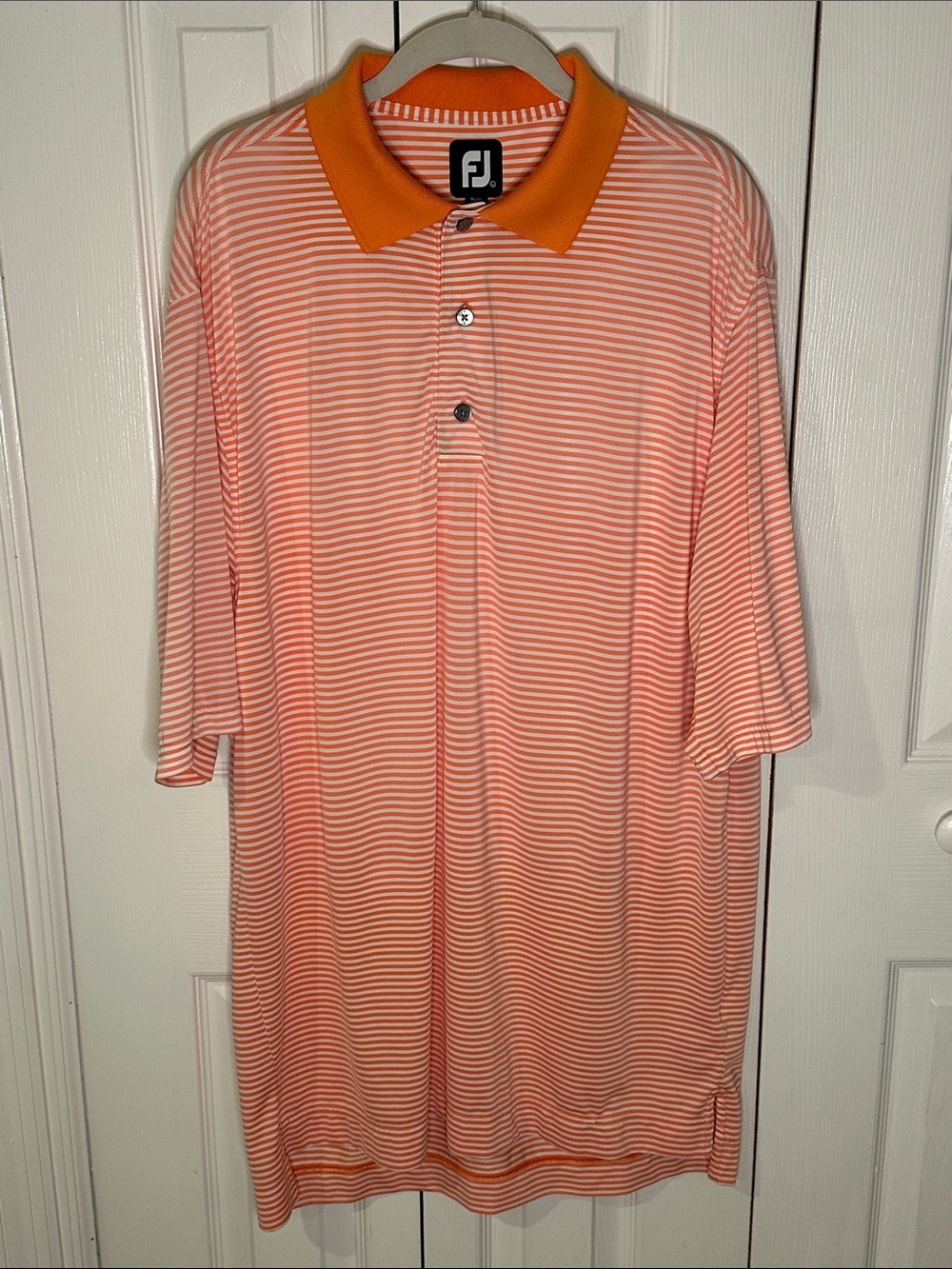 FootJoy Men’s Striped Polo Golf Shirt | L